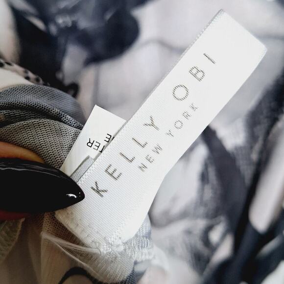 Kelly Obi Mesh Bodycon Midi Dress 90s Naomi Campbell Coke Cans Mesh Sheer Medium - Picture 5 of 11